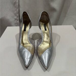 Dolce & Gabbana Metallic Silver l/Clear Women's Pumps Heels. Italy Sz 40